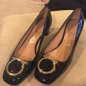 Ferragamo Black Heels